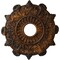 Ekena Millwork Preston Ceiling Medallion (Fits Canopies up to 4"), Hand-Painted Rust, 17 1/2"OD x 4"ID x 1"P CM17PRRUS - alternate 1
